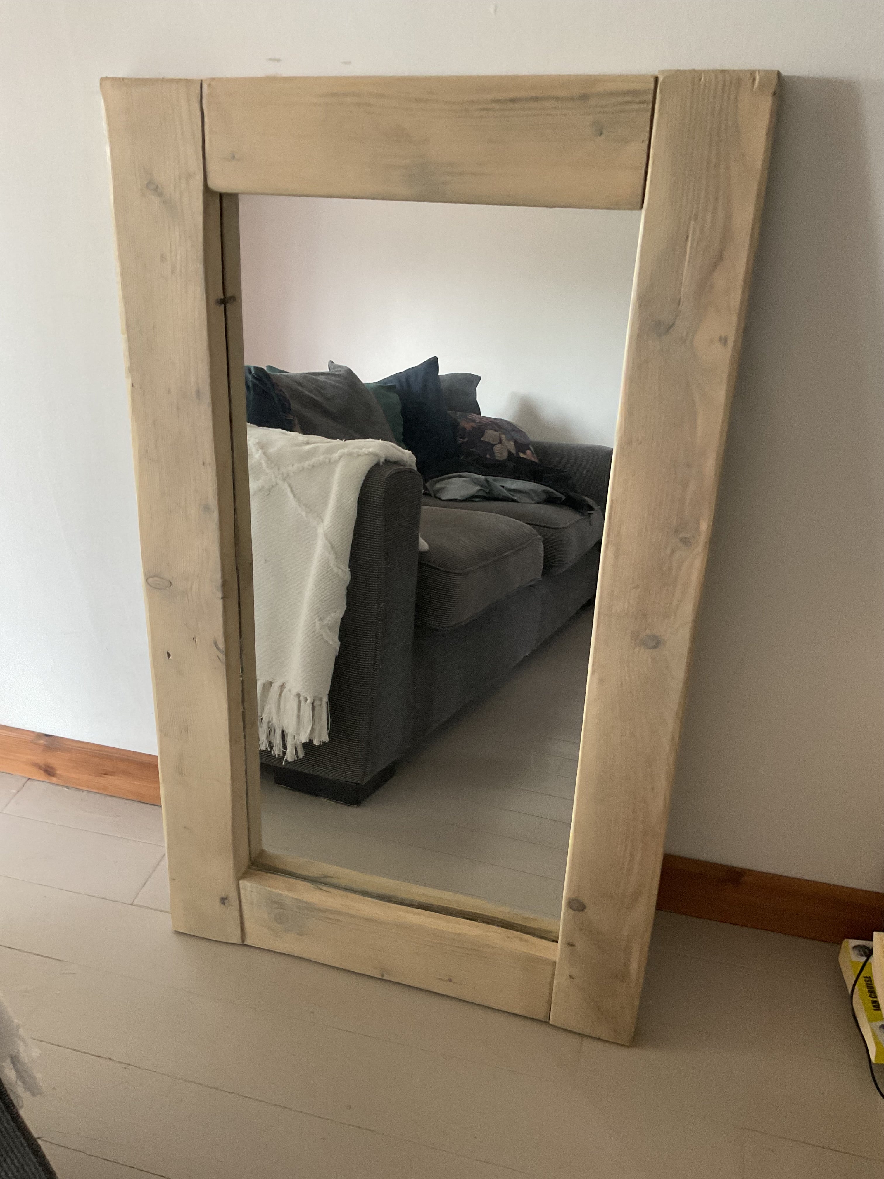Rustic Style Wood Mirror