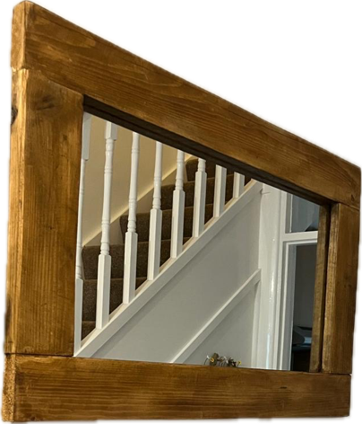Rustic Style Wood Mirror